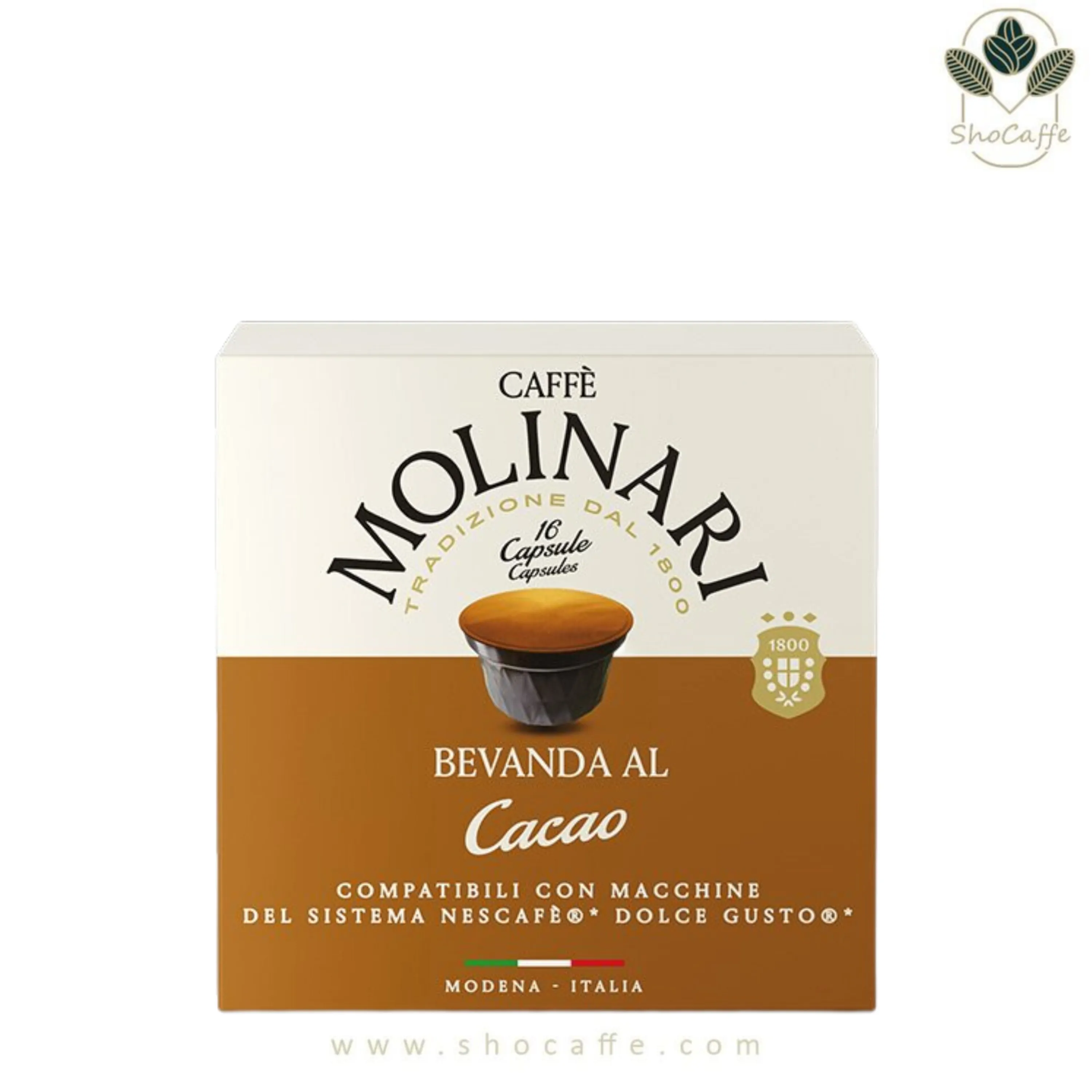کپسول قهوه دولچه گوستو مولیناری کاکائو  Molinari Cacao